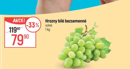 Hrozny bílé bezsemenné