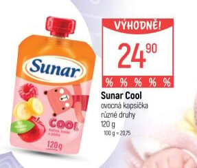 Kapsička do ručičky Ovocné pyré Cool Sunar