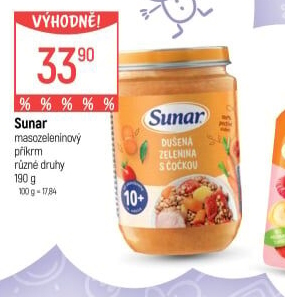 Masozeleninový příkrm Sunar