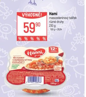 Masozeleninový příkrm talířek Hami