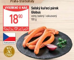 Párky kuřecí Selské Globus