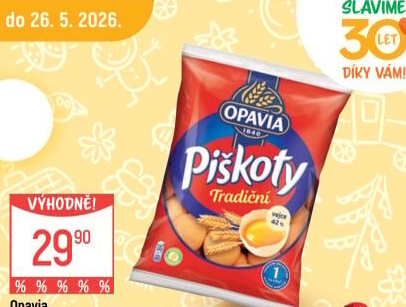 Piškoty Opavia