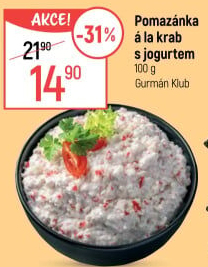 Pomazánka a la krab s jogurtem