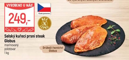 Selský kuřecí steak marinovaný Globus
