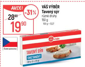 Tavený sýr Váš Výběr