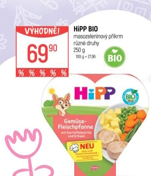 Hotové pokrmy bio HiPP