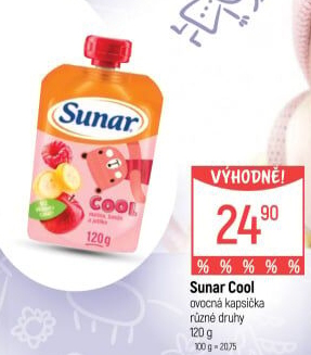 Kapsička do ručičky Ovocné pyré Cool Sunar