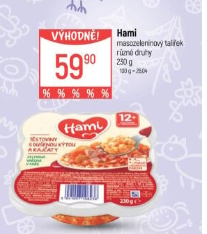 Masozeleninový příkrm talířek Hami