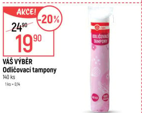 Odličovací tampony Váš Výběr