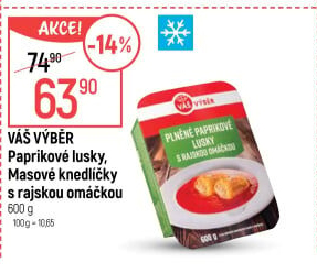 Paprikové lusky plněné s rajskou omáčkou Váš Výběr