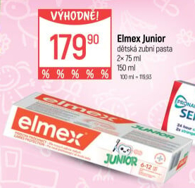 Pasta na zuby Junior Elmex