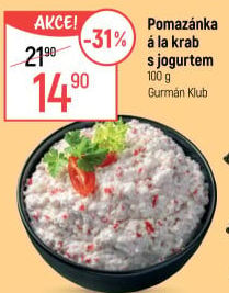 Pomazánka a la krab s jogurtem