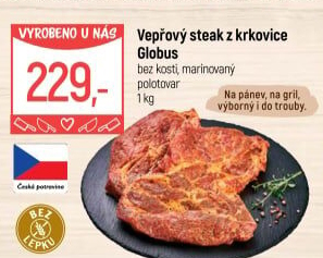 Vepřová krkovice steak marinovaný Globus