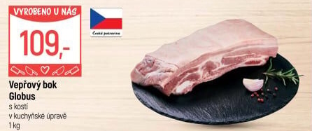 Vepřový bok s kostí Globus