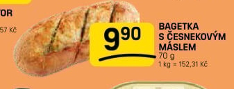 Bageta s máslem