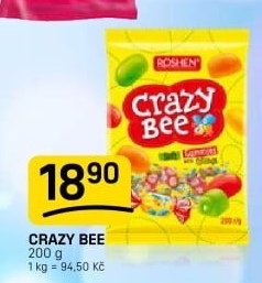 Bonbony želé Crazy Bee Roshen