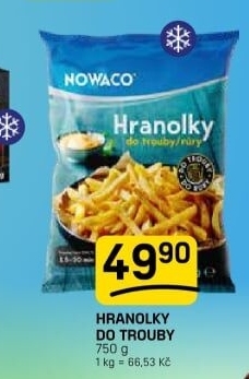 Hranolky vlnky mražené Nowaco
