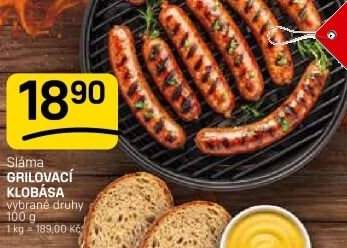 Klobása grilovací Sláma