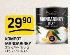 Kompot mandarinky Bassta