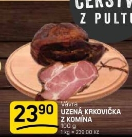 Krkovice z komína Uzenářství Vávra