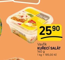 Kuřecí salát Lahůdky Vavřík