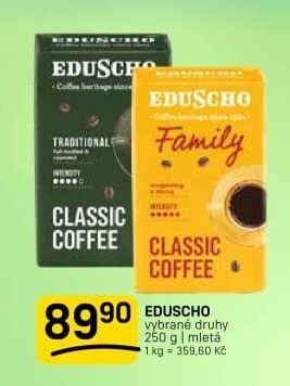 Mleté kávy Eduscho