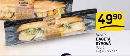 Obložená bageta Lahůdky Vavřík