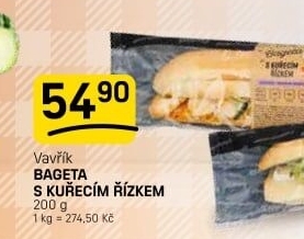 Obložená bageta Lahůdky Vavřík