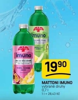 Ochucená voda Mattoni Imuno