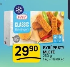 Rybí prsty mražené Vici