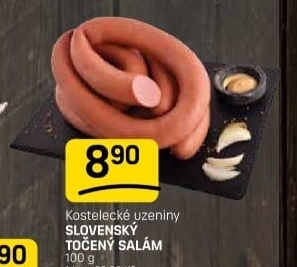 Salám slovenský točený Kostelecké uzeniny
