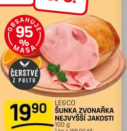 Šunka Zvonařka nejvyšší jakosti LE&amp