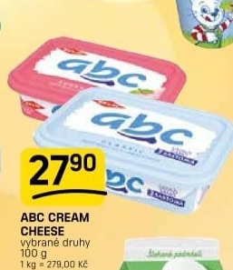 Sýr Cream Cheese ABC Belje