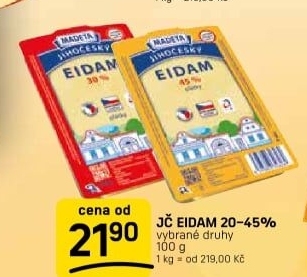 Sýr Eidam Jihočeský Madeta