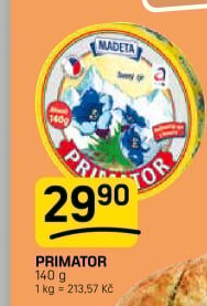 Sýr tavený Primátor Madeta