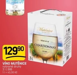 Vína Vinařství Mutěnice - bag in box