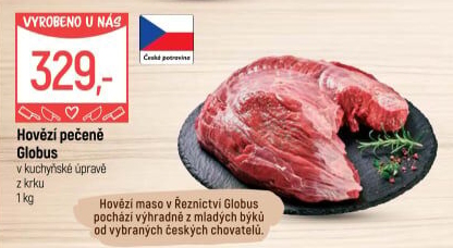 Hovězí pečeně z krku Globus