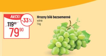 Hrozny bílé bezsemenné