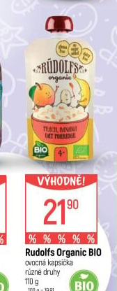 Kapsička ovocná bio Rudolfs