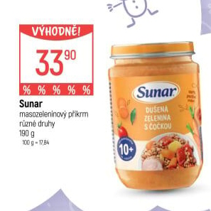 Masozeleninový příkrm Sunar