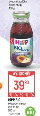 Nektar ovocný Bio HiPP