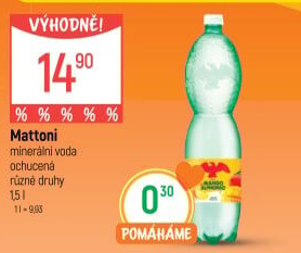 Ochucená voda Mattoni