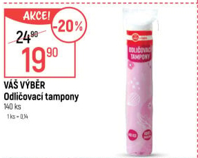 Odličovací tampony Váš Výběr