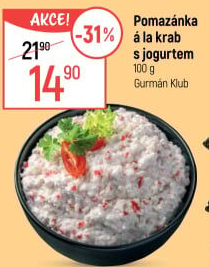 Pomazánka a la krab s jogurtem