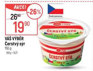 Sýr čerstvý Váš Výběr