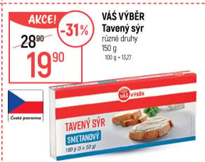 Tavený sýr Váš Výběr