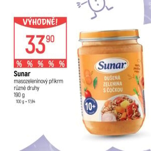 Masozeleninový příkrm Sunar