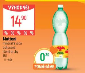 Ochucená voda Mattoni