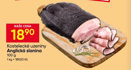 Anglická slanina Kostelecké uzeniny
