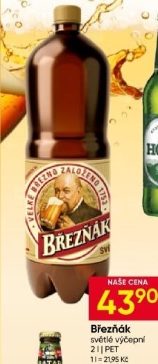 Pivo světlé výčepní 10° Březňák